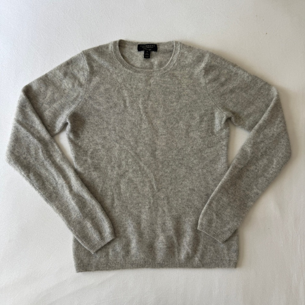 Charter Club Luxury 100% Cashmere Sweater Women S Gray Crewneck Winter Capsule